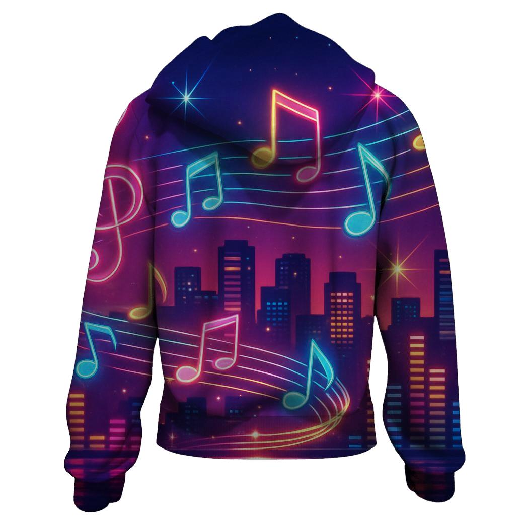 Neon Melody custom hoodies