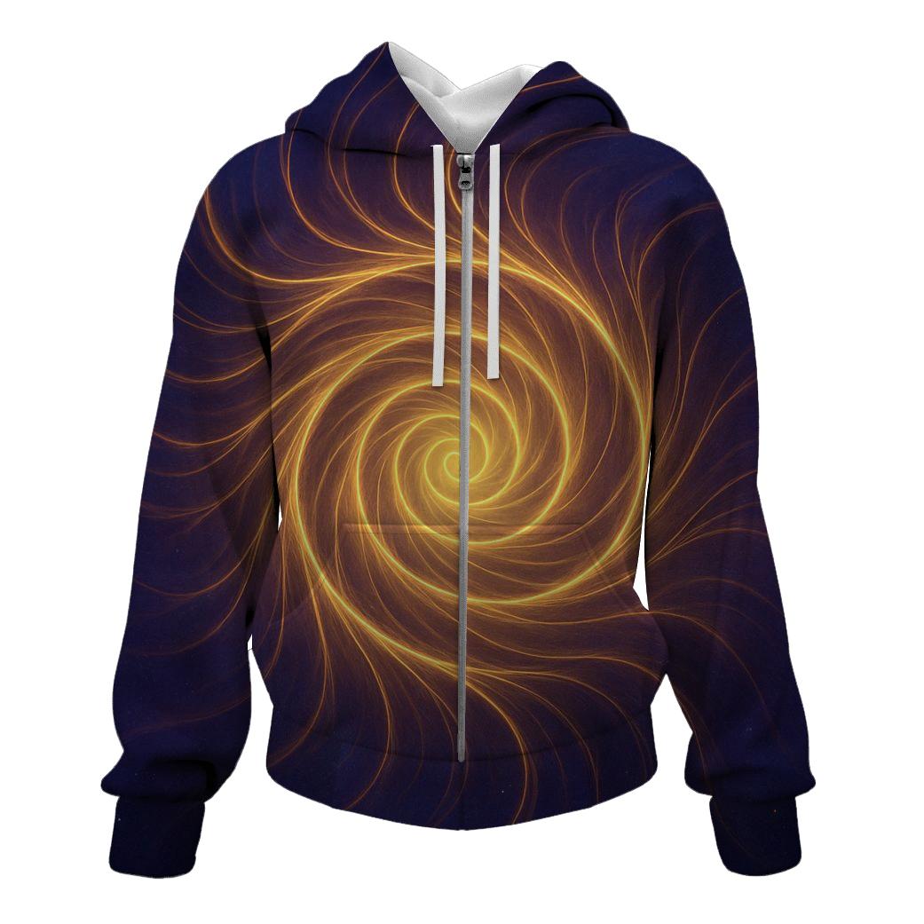 Luminous Spiral graphic hoodies