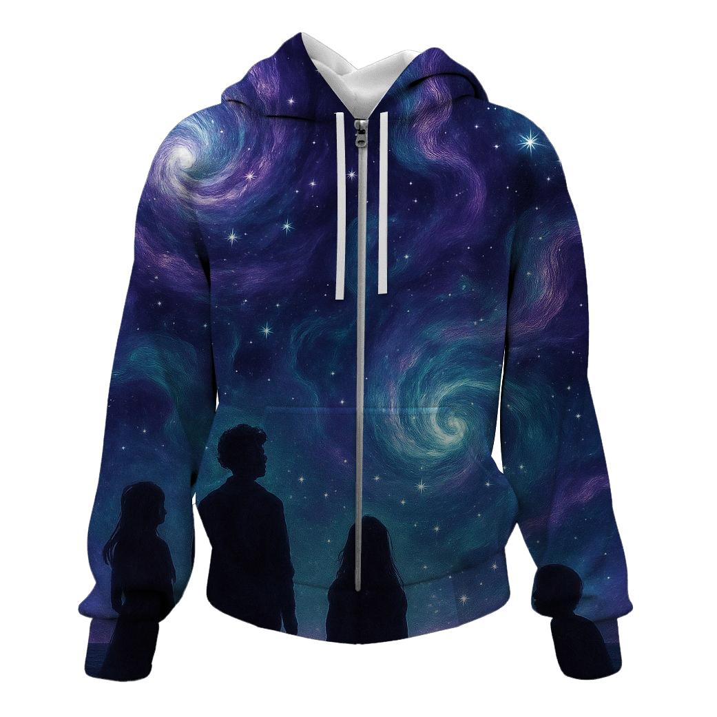 Celestial Dreams embroidered hoodies