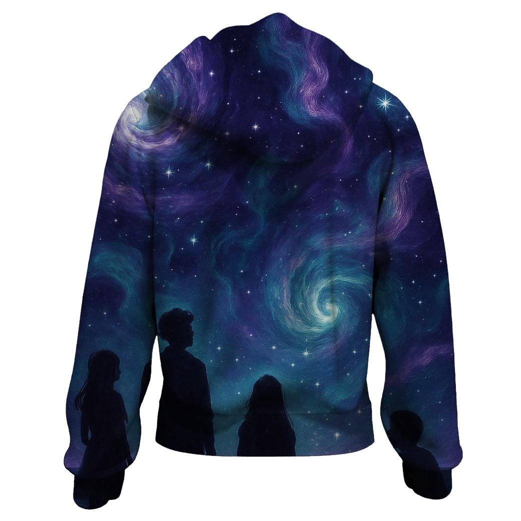 Celestial Dreams embroidered hoodies