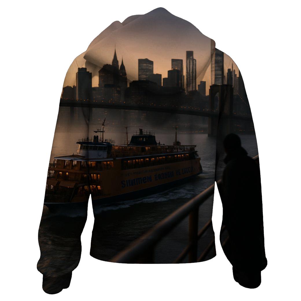 Sunrise Ferry Crossing Over Manhattan hoodies fashion