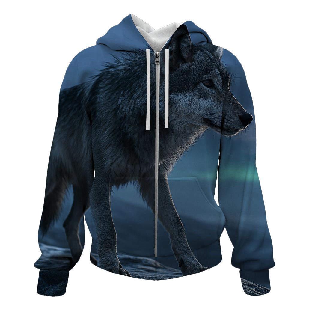Midnight Alpha On Glacial Ridge graphic hoodies