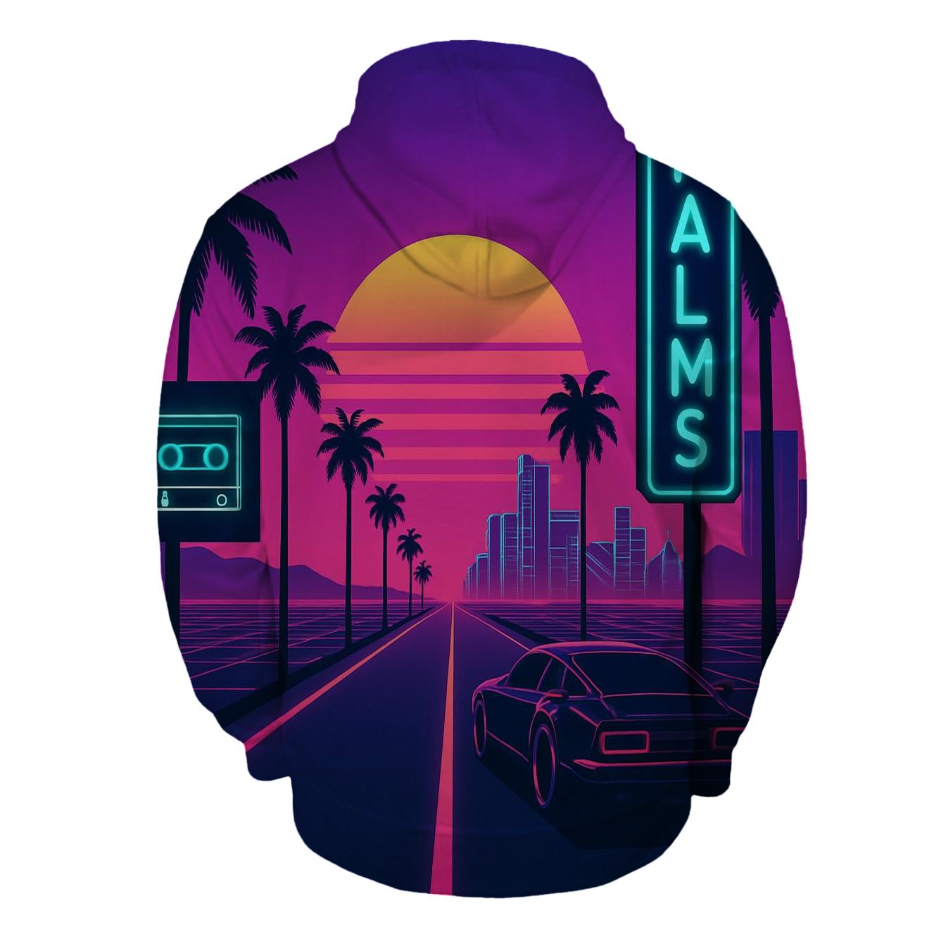 Neon Boulevard Sunset hoodies fashion