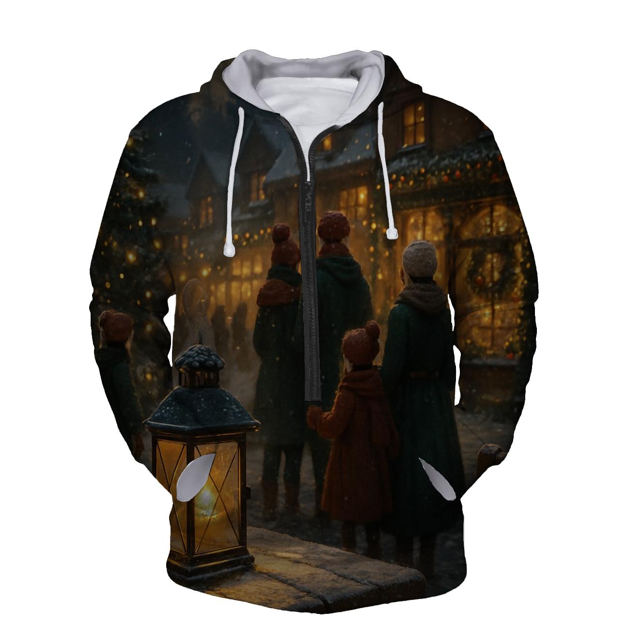 Yuletide Lantern Dream printed hoodies