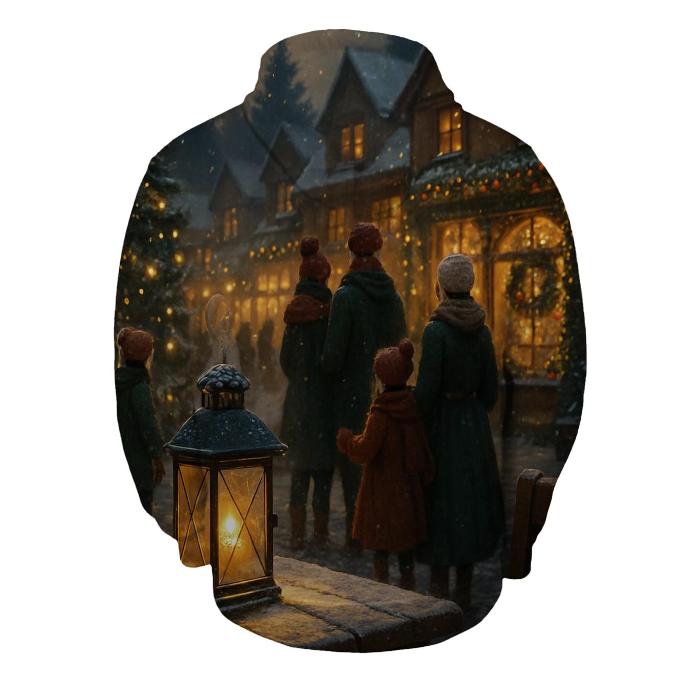 Yuletide Lantern Dream printed hoodies