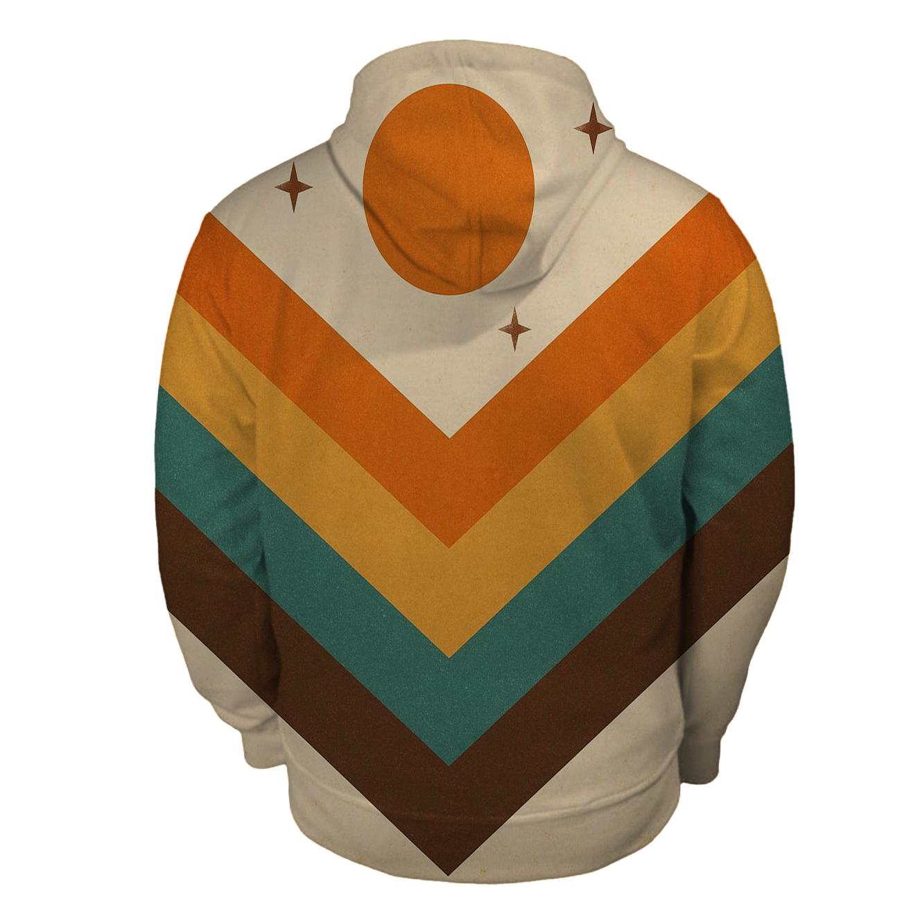 Sunset Groove Chevron hoodie trends