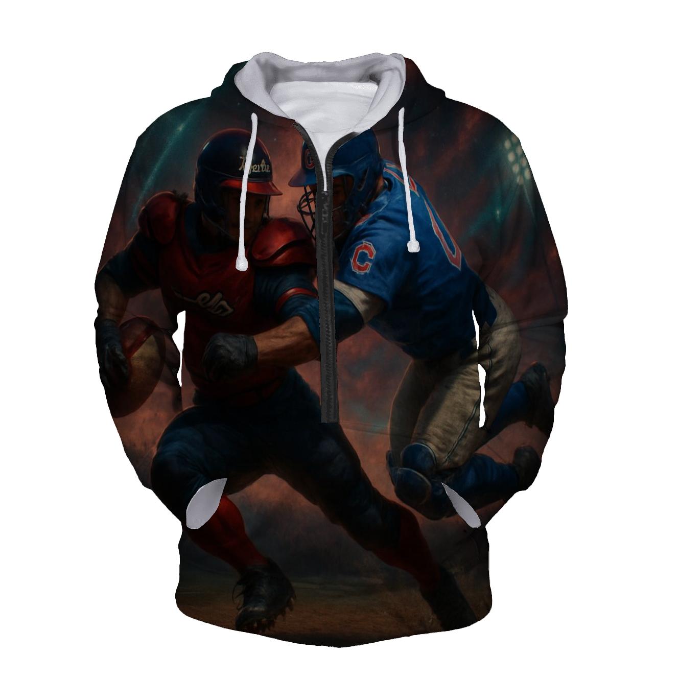 Diamond Gridiron Duel graphic hoodies