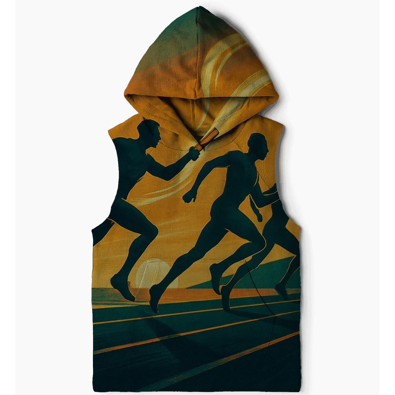 Sunset Sprint Relay graphic hoodies