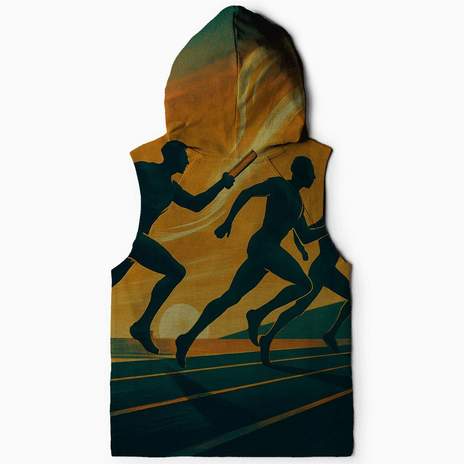 Sunset Sprint Relay graphic hoodies