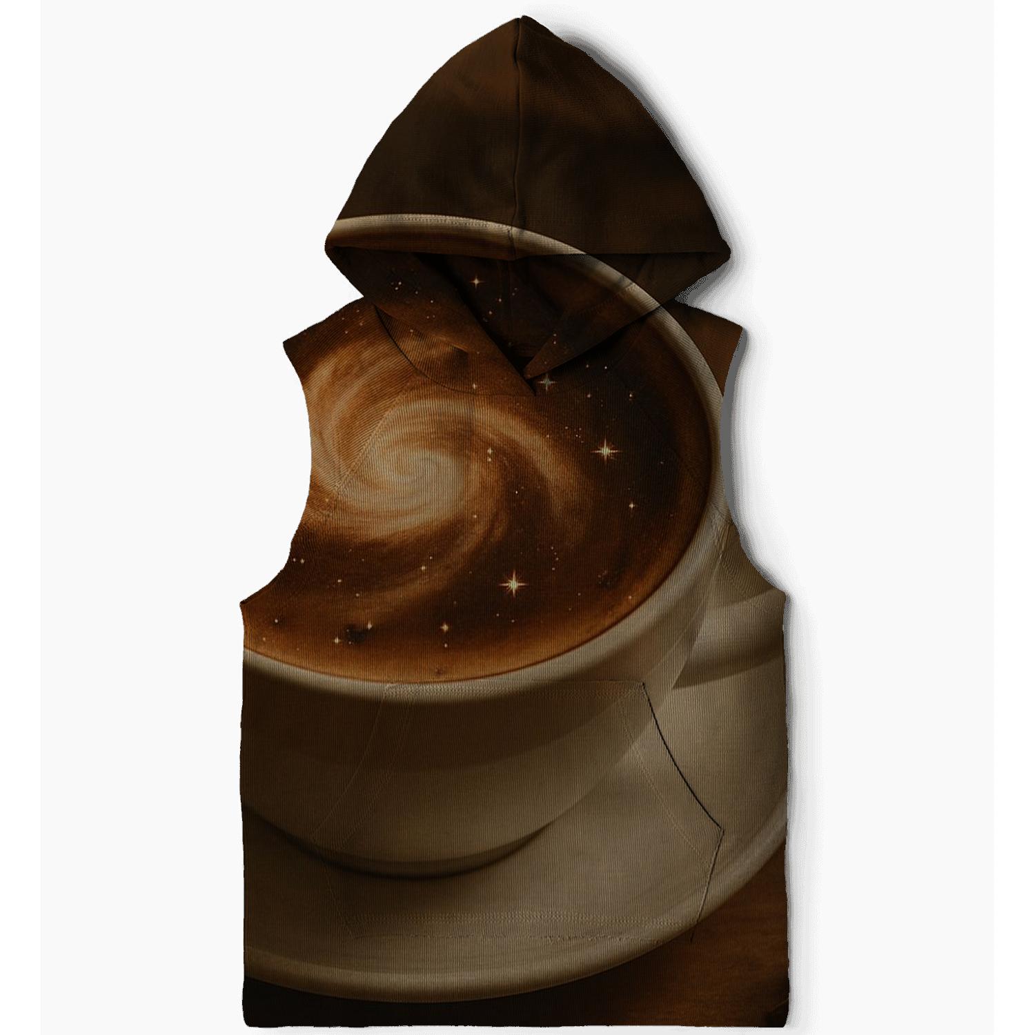 Latte Nebula Art lightweight hoodies