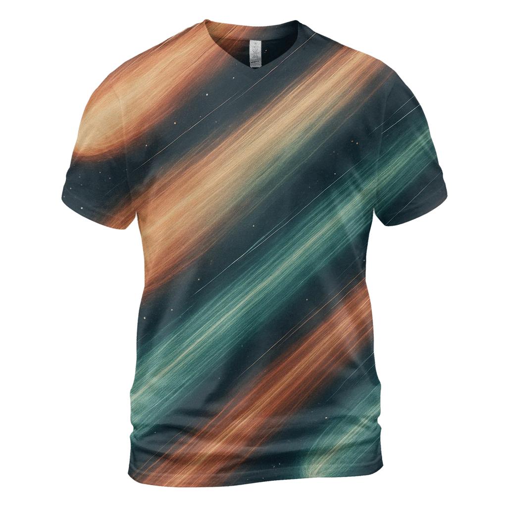 Celestial Comet Trail Cascade designer pattern shirts