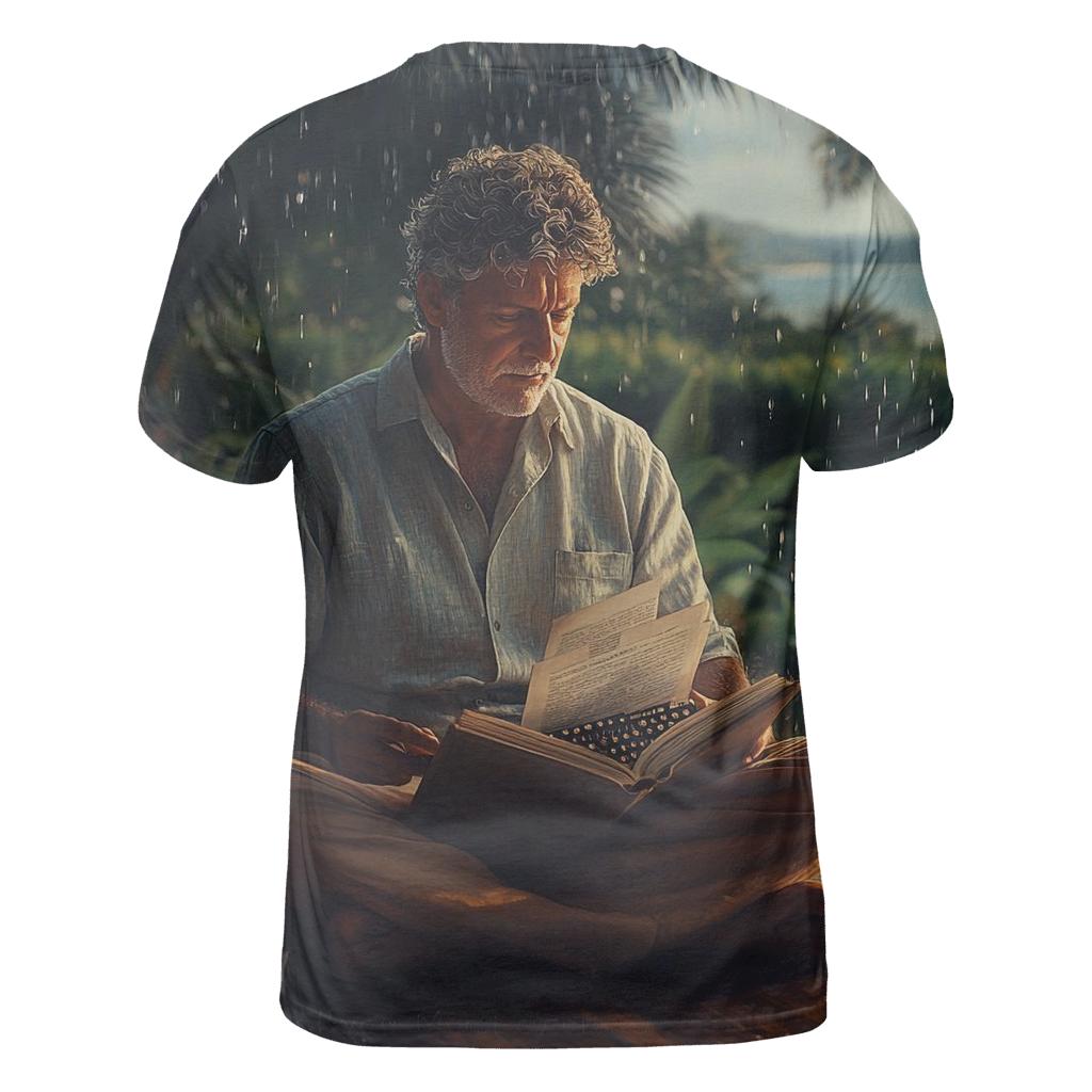 Graham Greene On A Jamaican Verandah designer pattern shirts