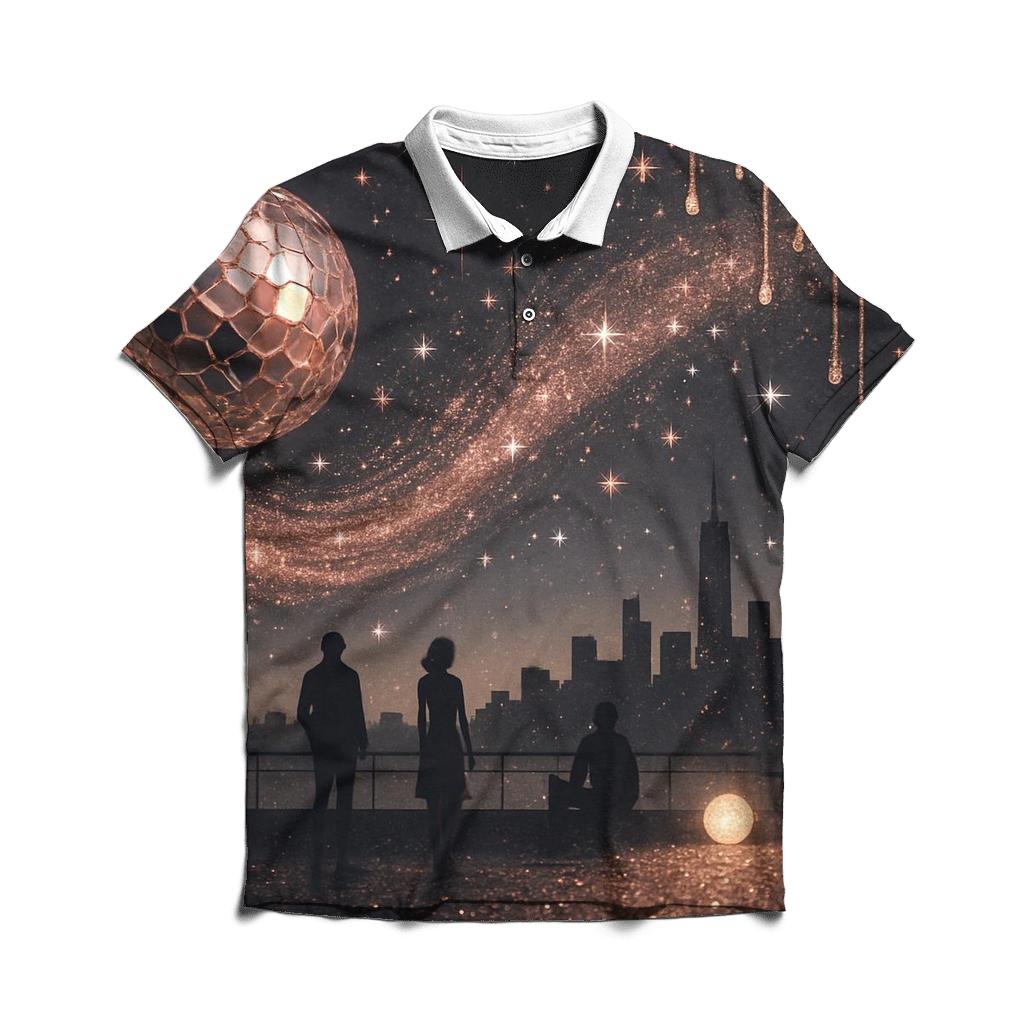 Nebula Nightfall branded logo polo shirts
