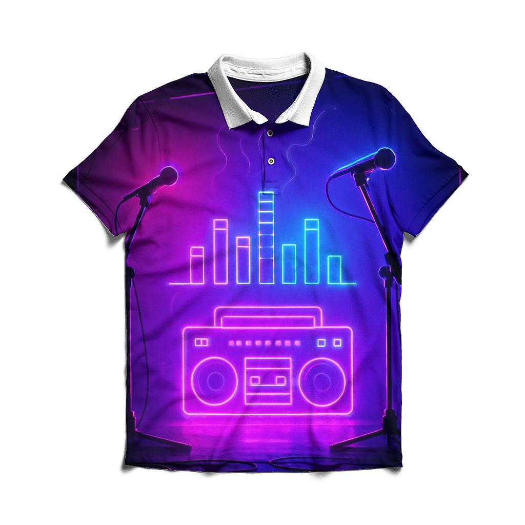 Backstage Neon Reverie designer slim fit polos