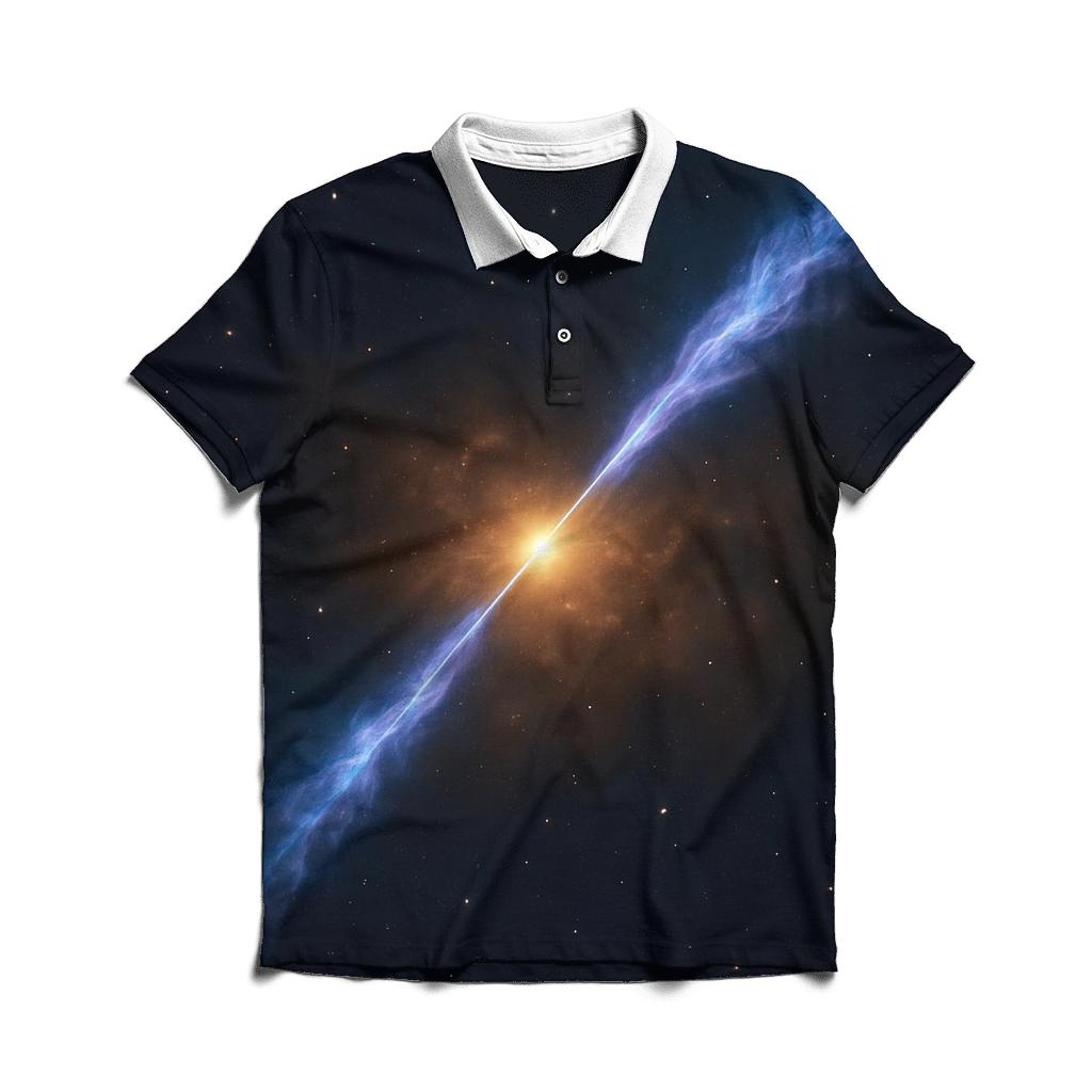 Celestial Jet Outflow Column branded logo polo shirts