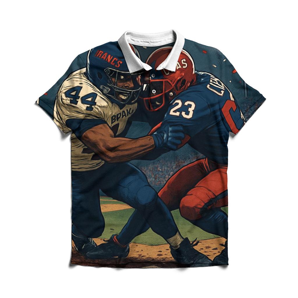 Clash On The Diamond Gridiron embroidered polo tops