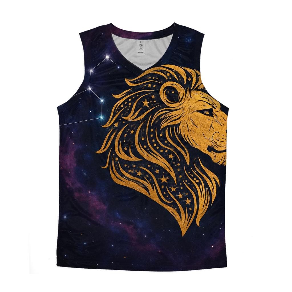 Nebula Leo Constellation Artwork graphic print tank tops