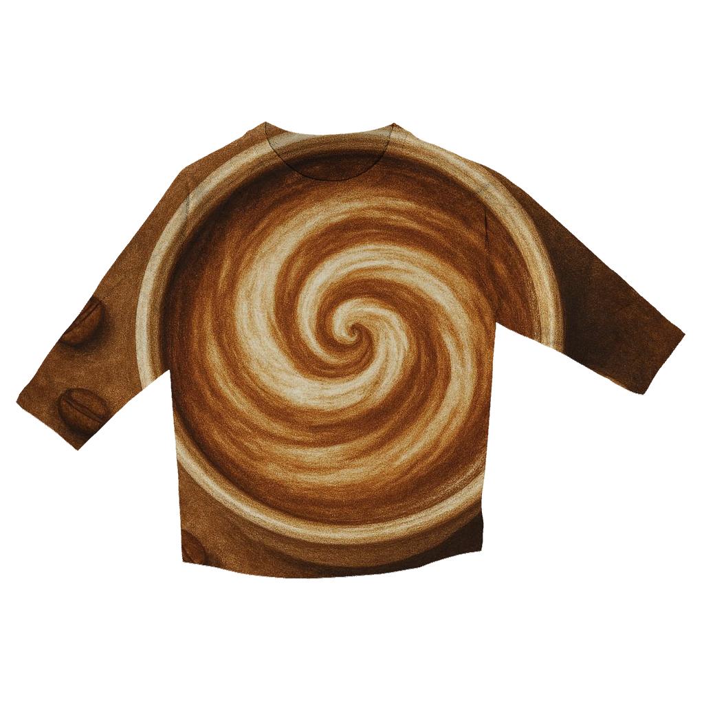Latte Vortex stylish quarter sleeve tops