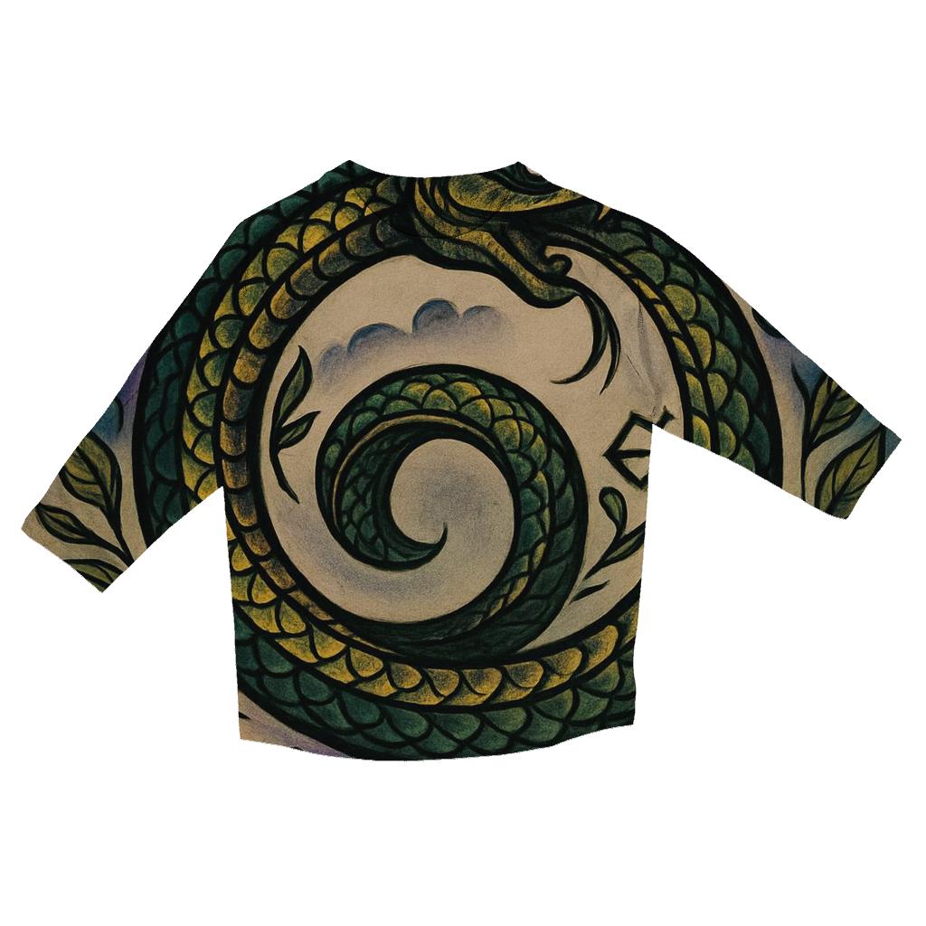 Ouroboros Rebirth custom 3/4 sleeve shirts