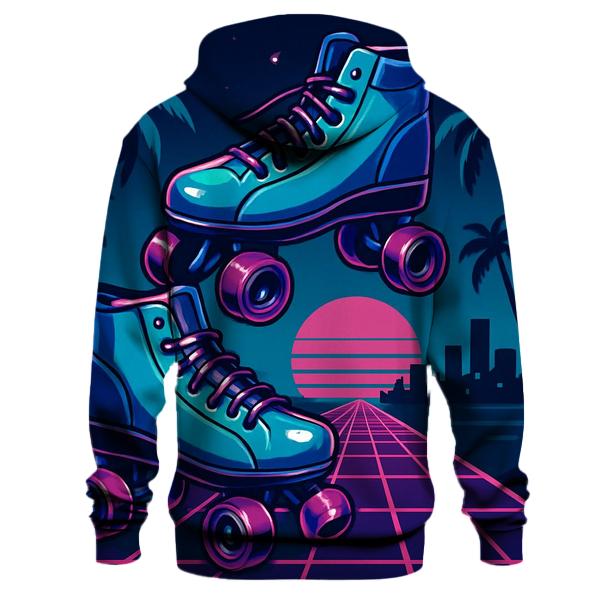 Midnight Neon Rollerway premium hoodies
