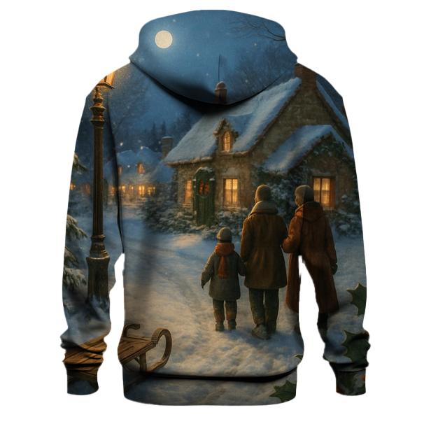 Midnight Carol On The Snowy Lane zip-up hoodies