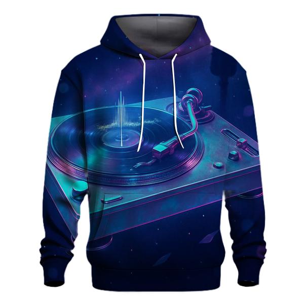 Holographic Turntable pullover hoodies