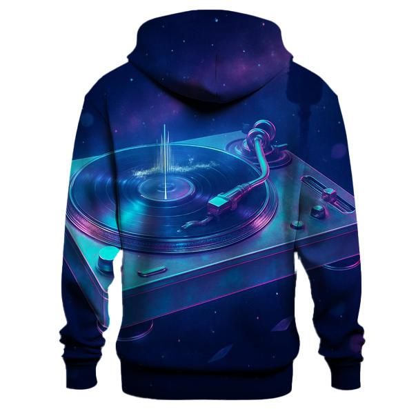 Holographic Turntable pullover hoodies