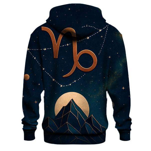 Capricorn Mountain Goat Nebula Emblem premium hoodies