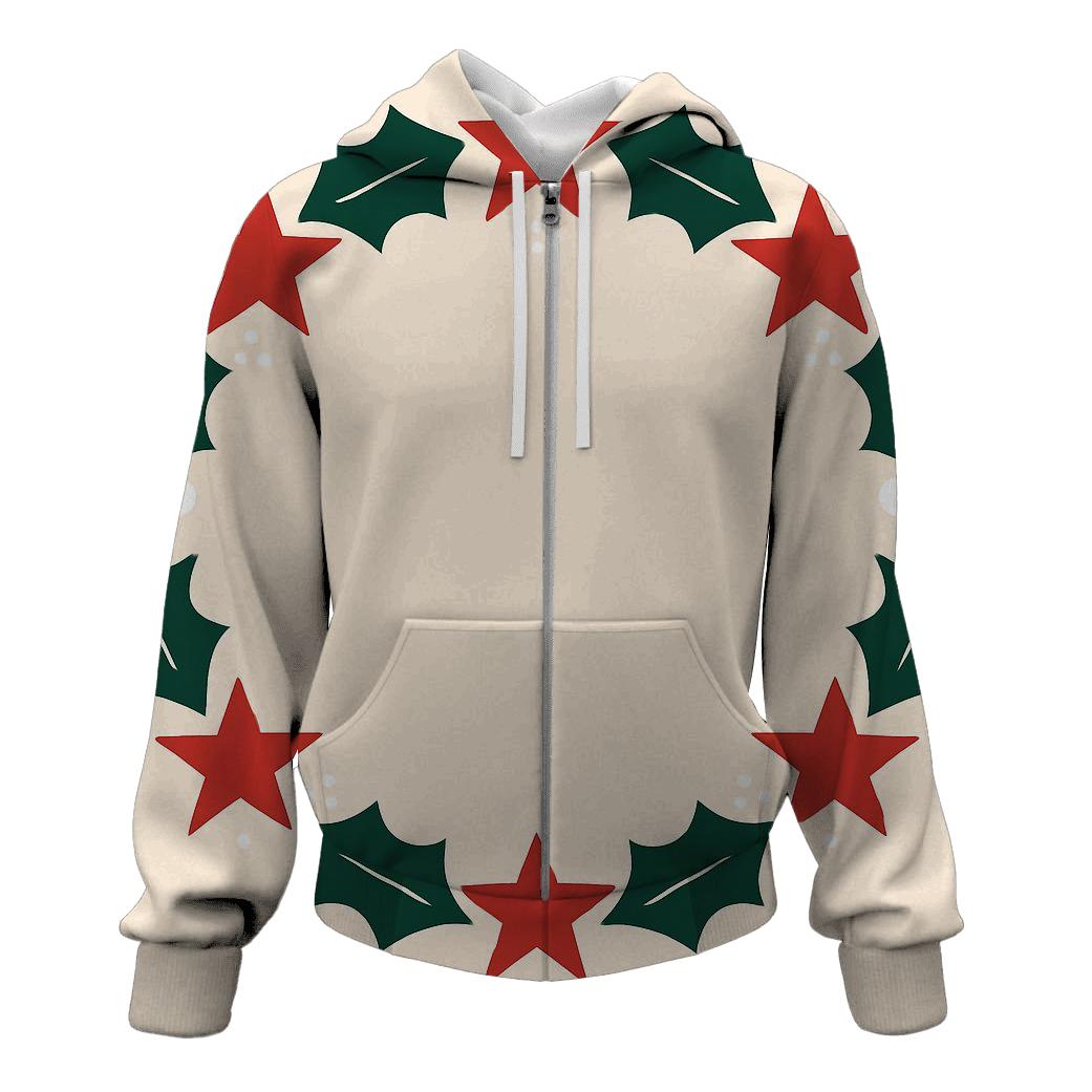 Holly Star Wreath hoodie trends