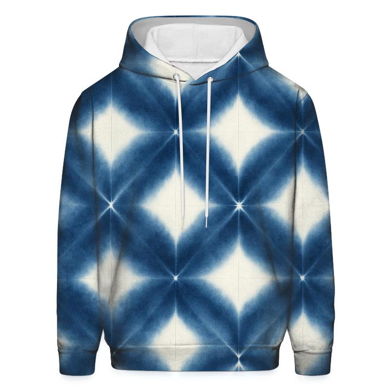 Indigo Itajime Waves hoodie styles