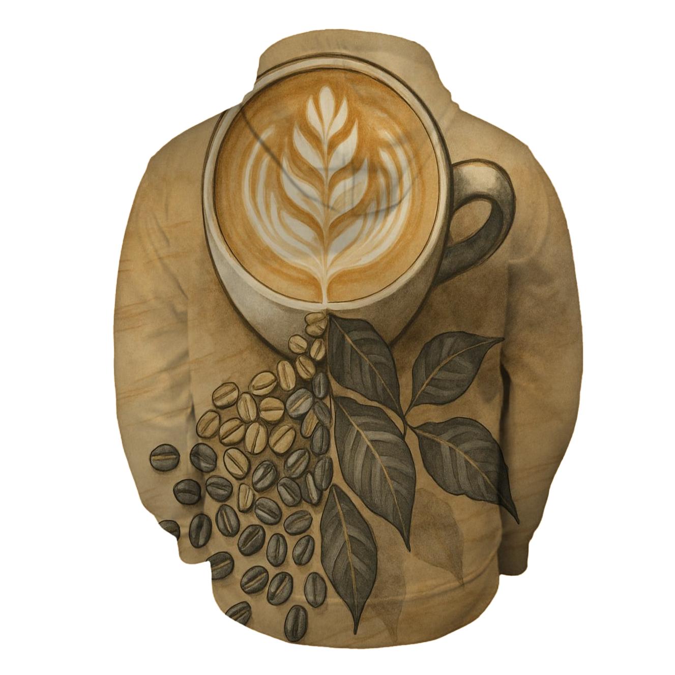 Latte Bloom Mosaic hoodies fashion