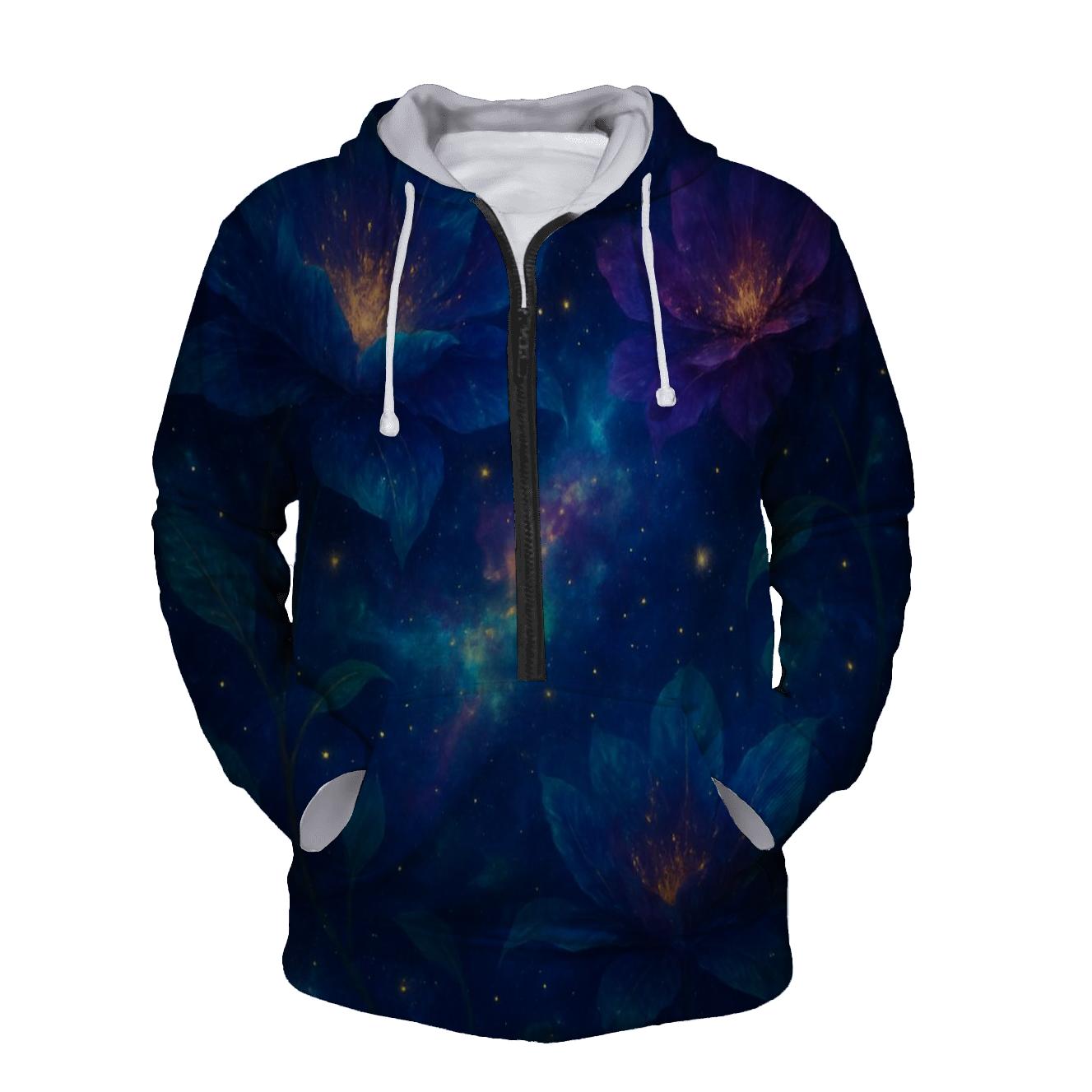 Cosmic Botanical Fusion hoodie trends