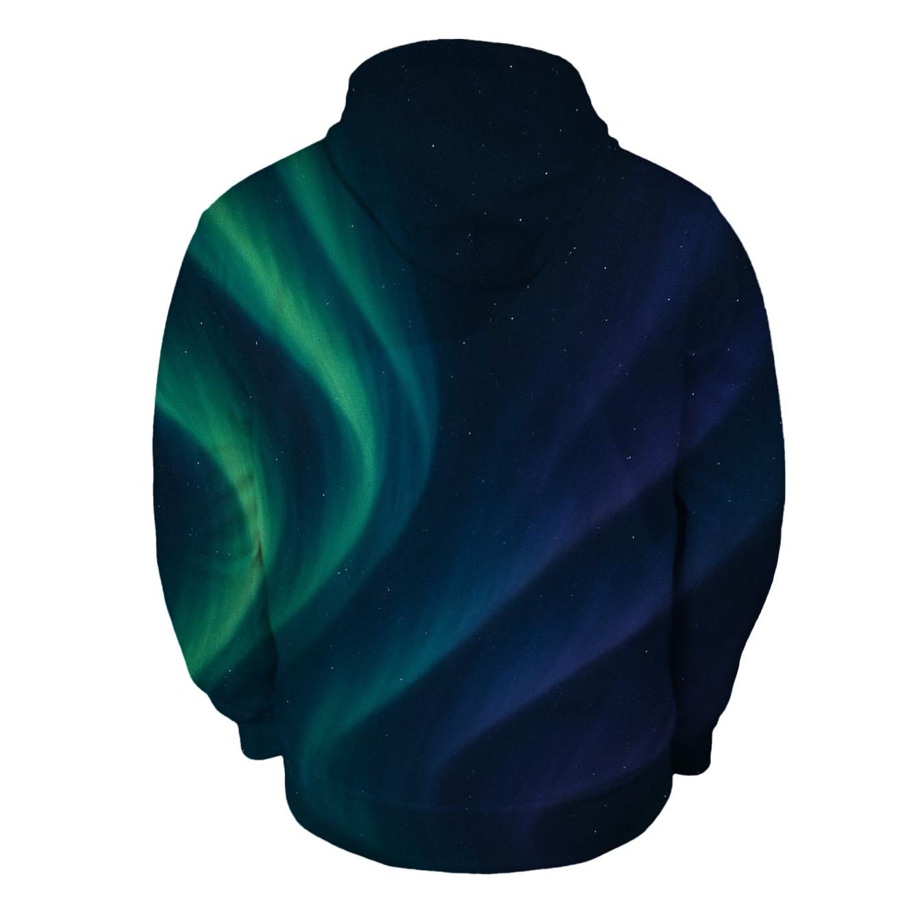 Celestial Aurora Wave pullover hoodies