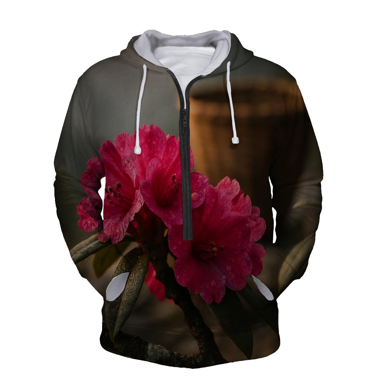 Dawn Harvest Of Himalayan Rhododendrons zip-up hoodies
