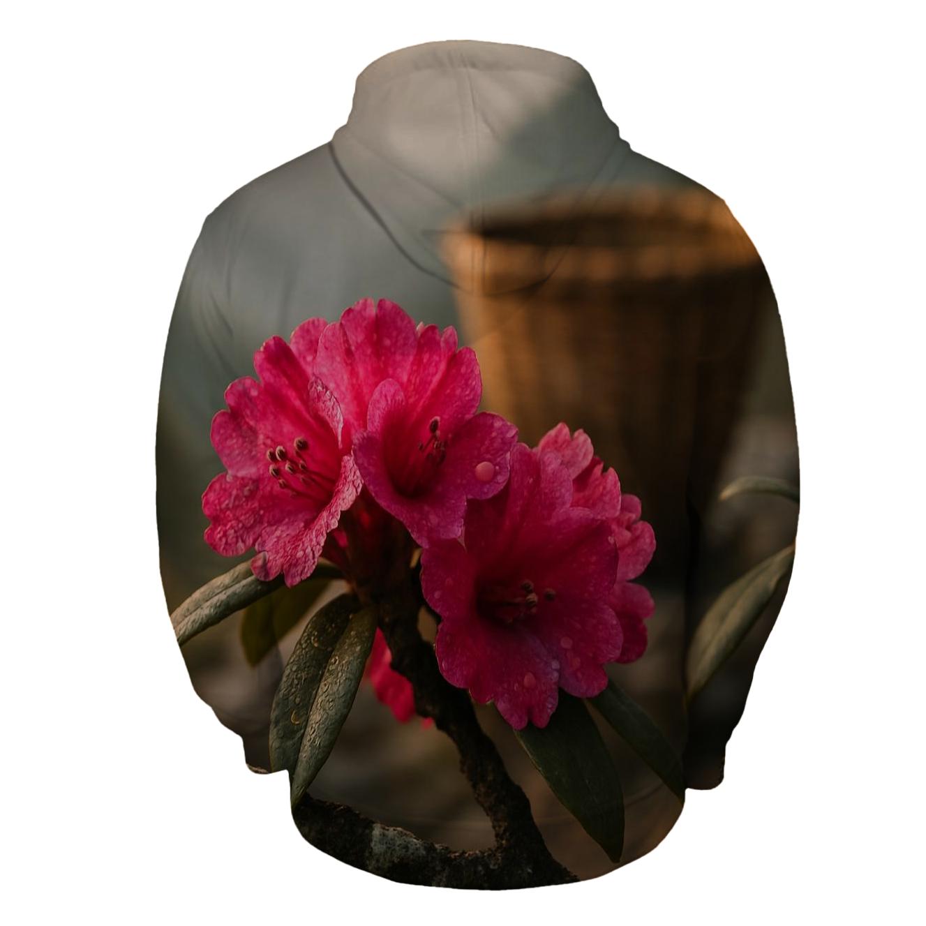 Dawn Harvest Of Himalayan Rhododendrons zip-up hoodies