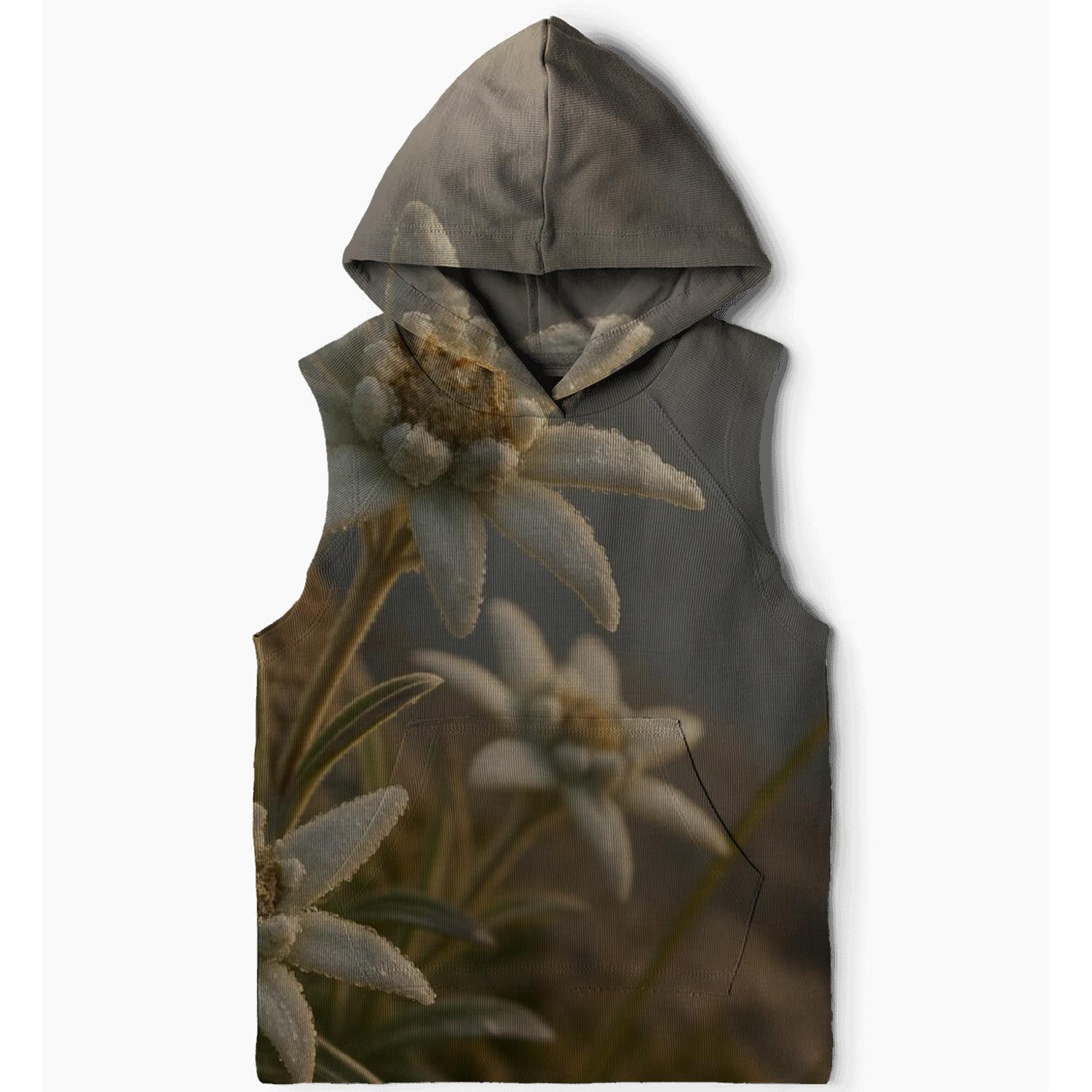 Morning Dew On Himalayan Edelweiss Cluster custom hoodies