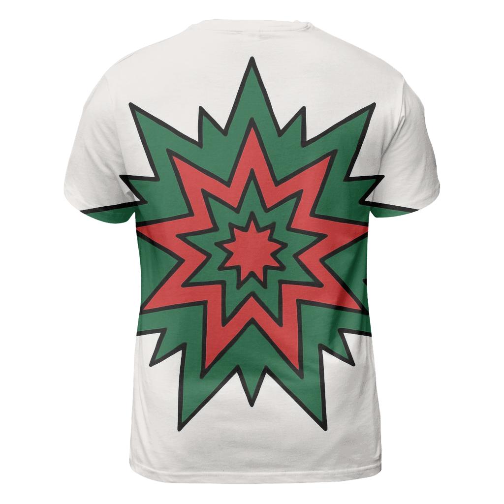 Geometric Christmas Starburst trendy printed shirt styles