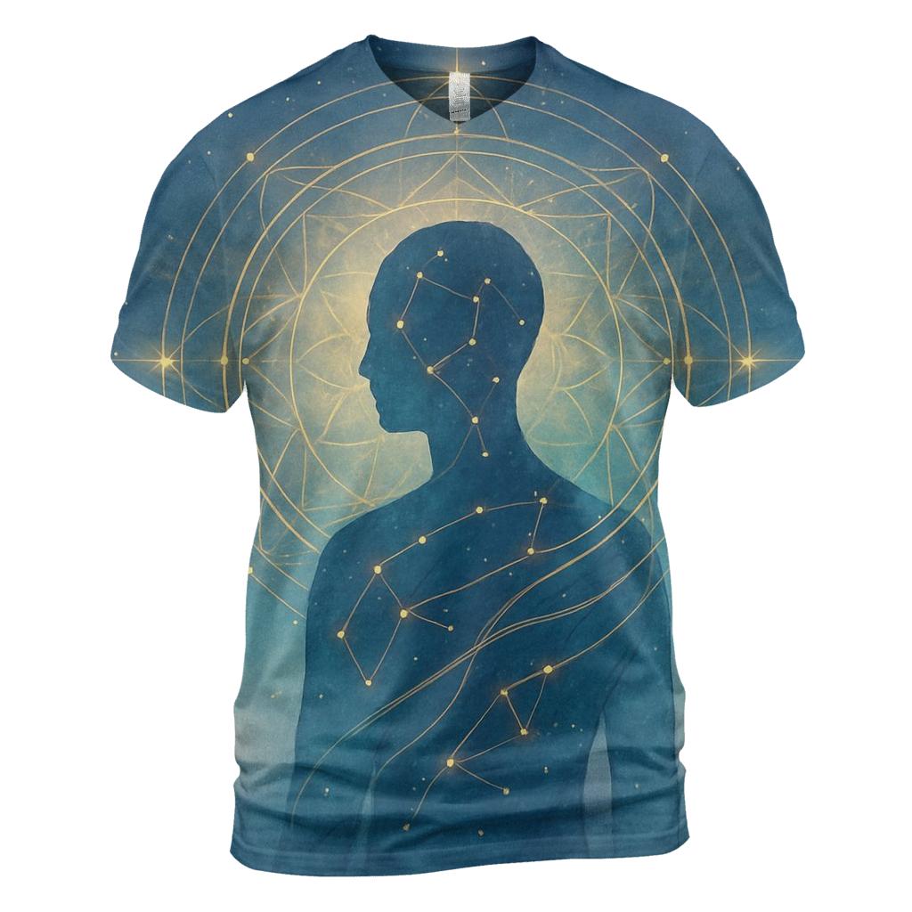 Inner Constellation vibrant all-over design tees
