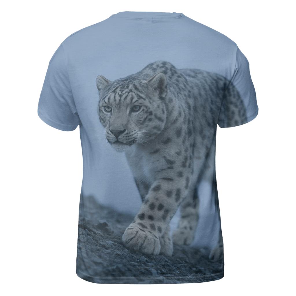 Grey Ridge Stalker — Snow Leopard designer pattern shirts