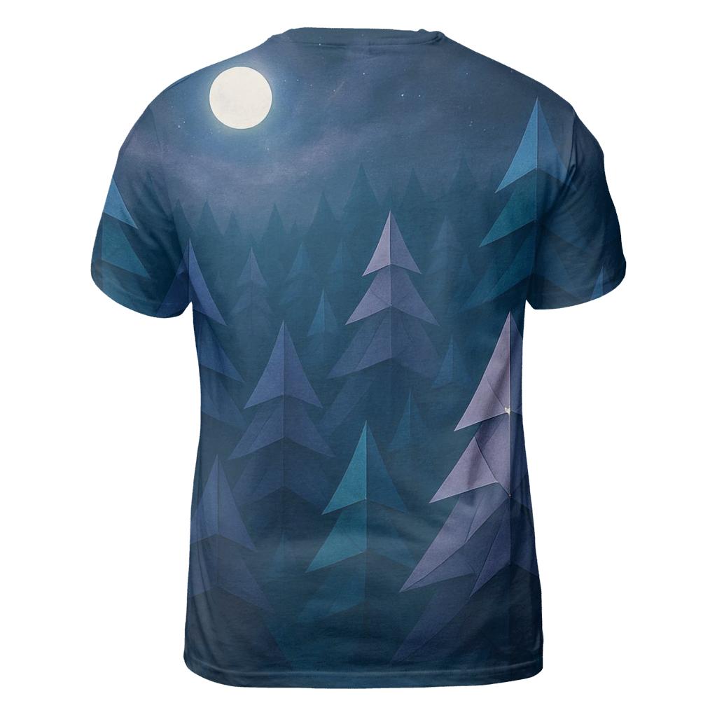 Celestial Origami Forest designer pattern shirts