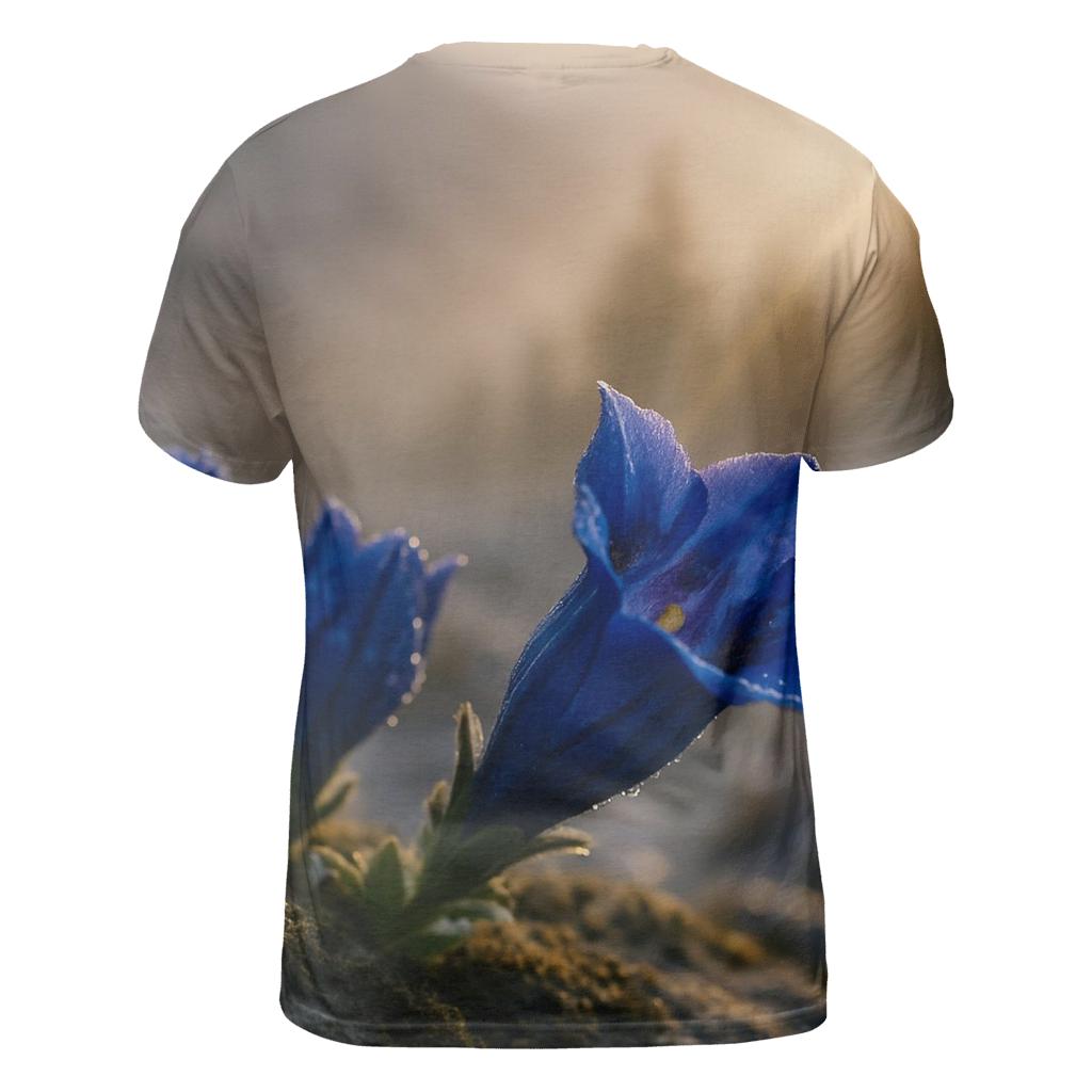 Dawn Response Of Alpine Gentians designer pattern shirts