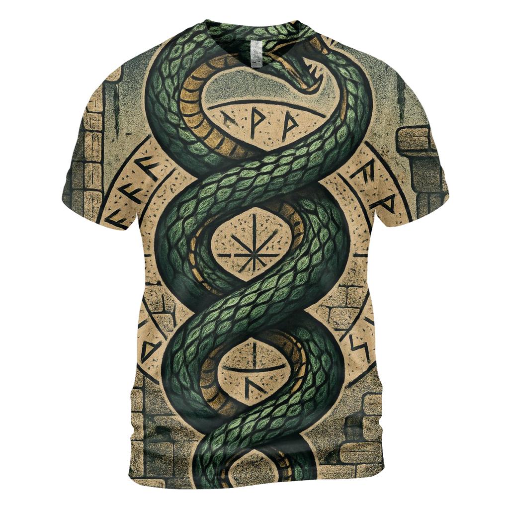 Helix Of The Verdant Serpent artistic all-over print tops