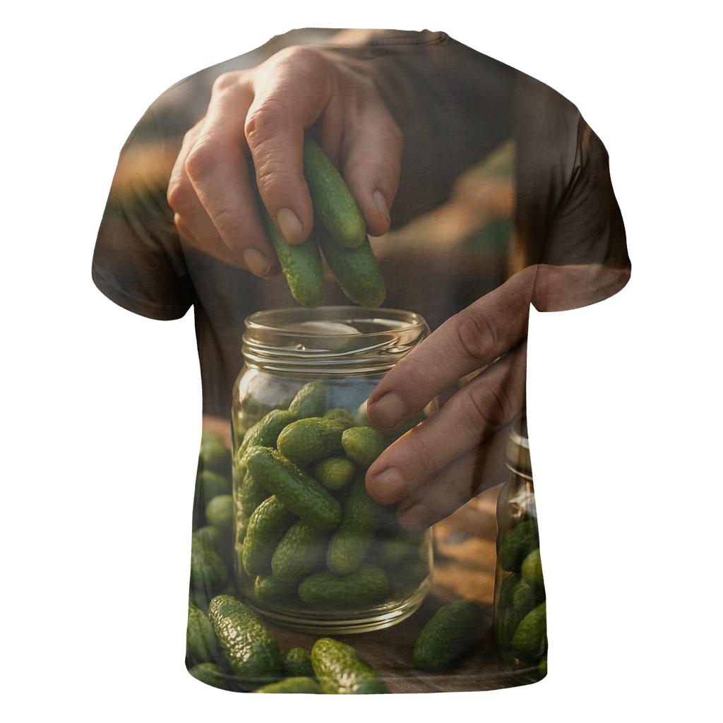 Morning Market Cornichon Jar unique graphic print tees