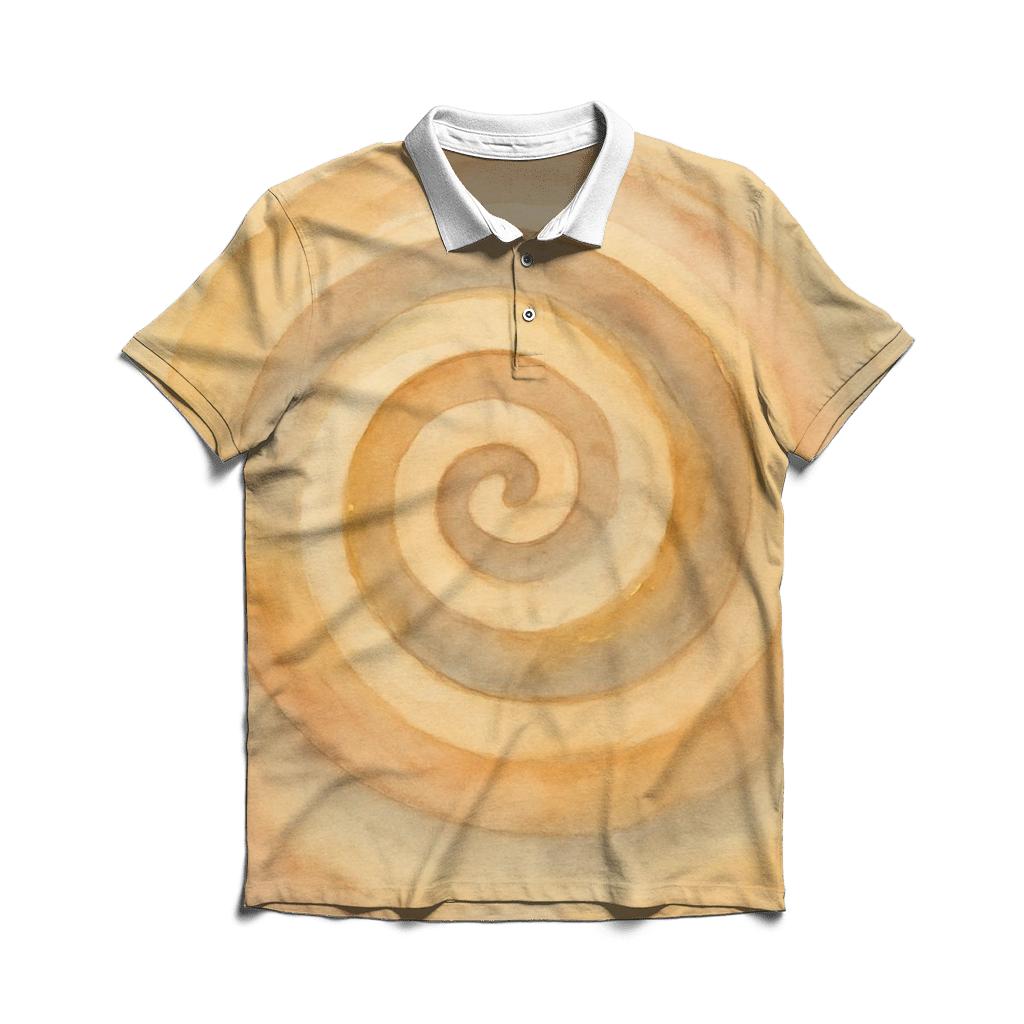 Tranquil Spiral casual sports polo shirts