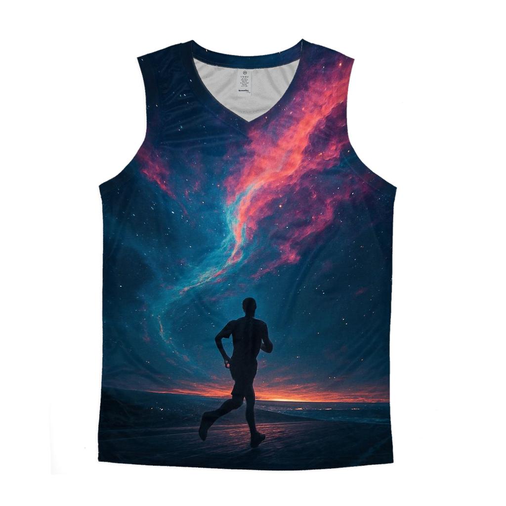 Midnight Marathon Nebula casual summer tank tops