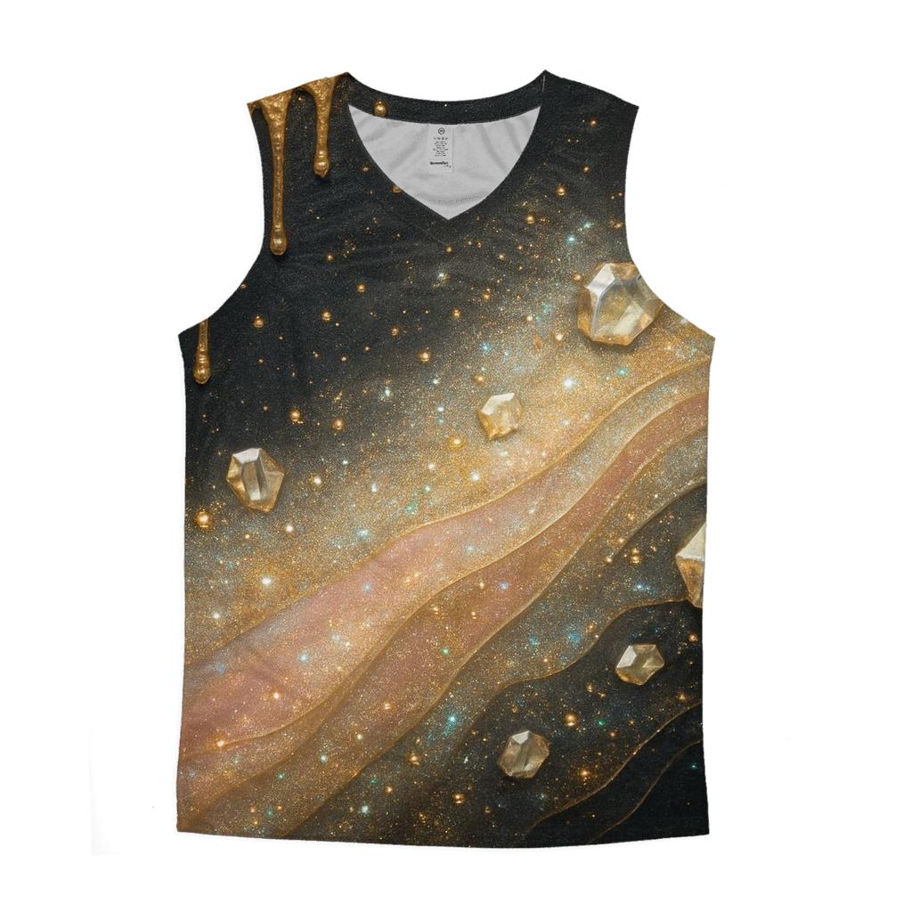 Gilded Stardust Veil personalized athletic tanks