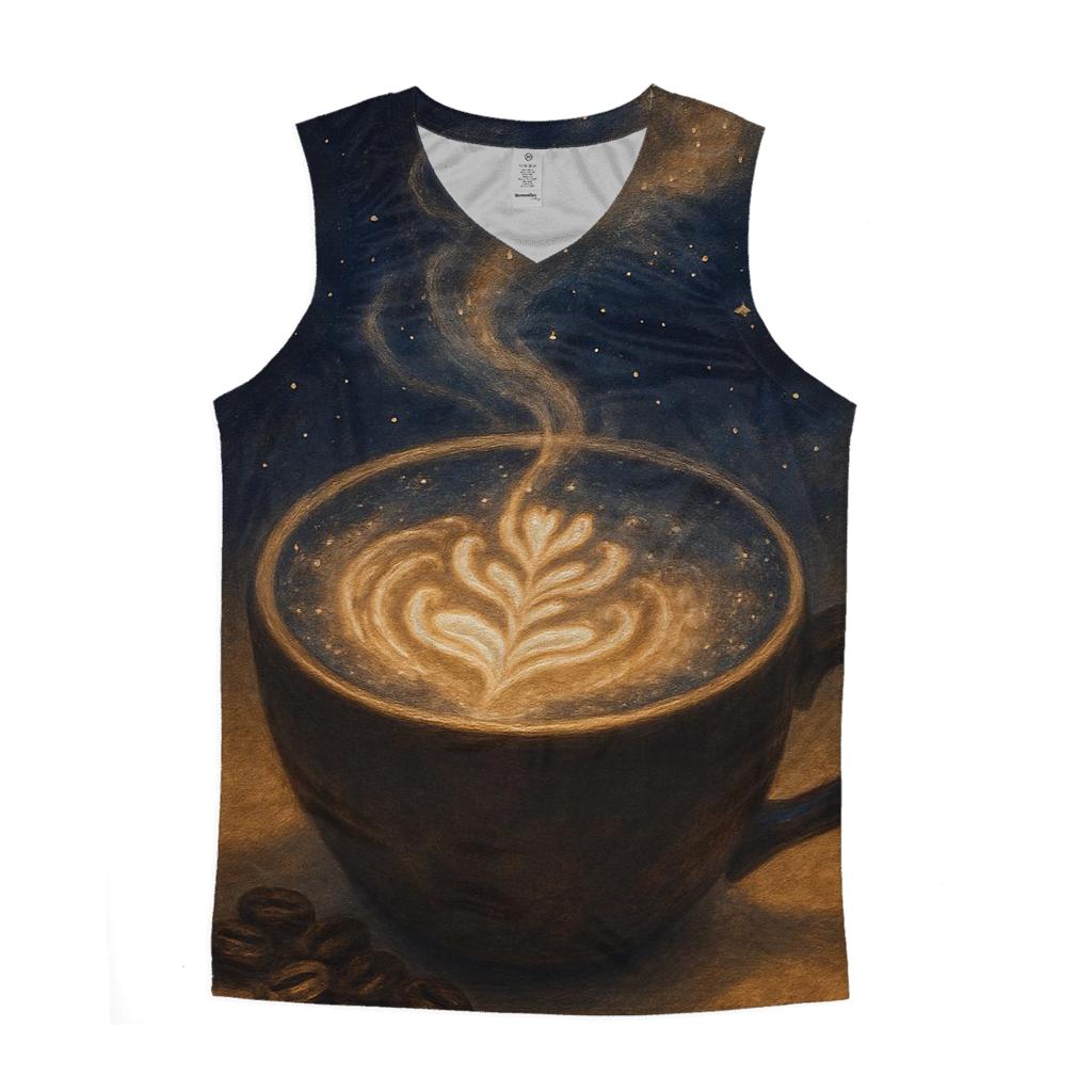 Stellar Latte Bloom casual summer tank tops