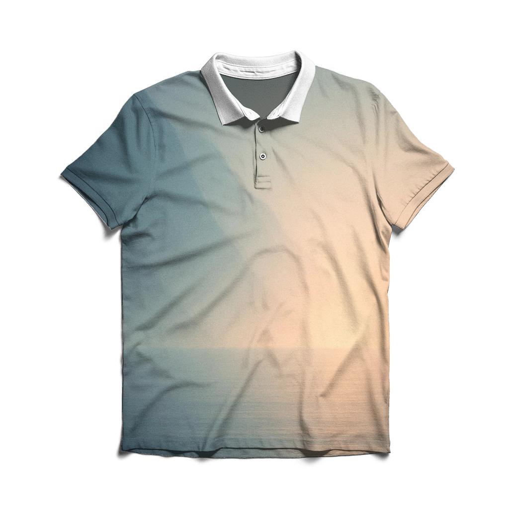 Fjord Dawn Drift embroidered polo tops