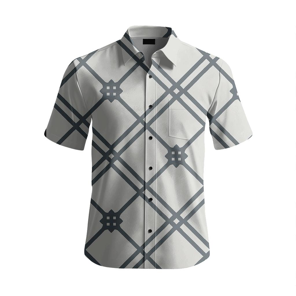 Galactic Trellis Lattice fashion embroidery shirts