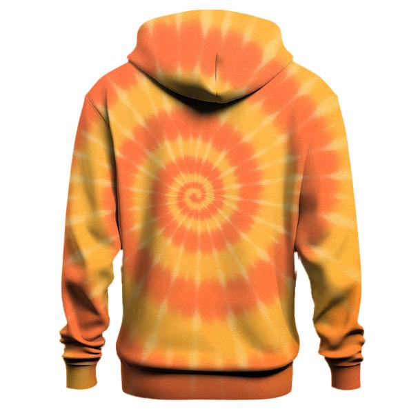 Sunset Spiral Bloom zip-up hoodies